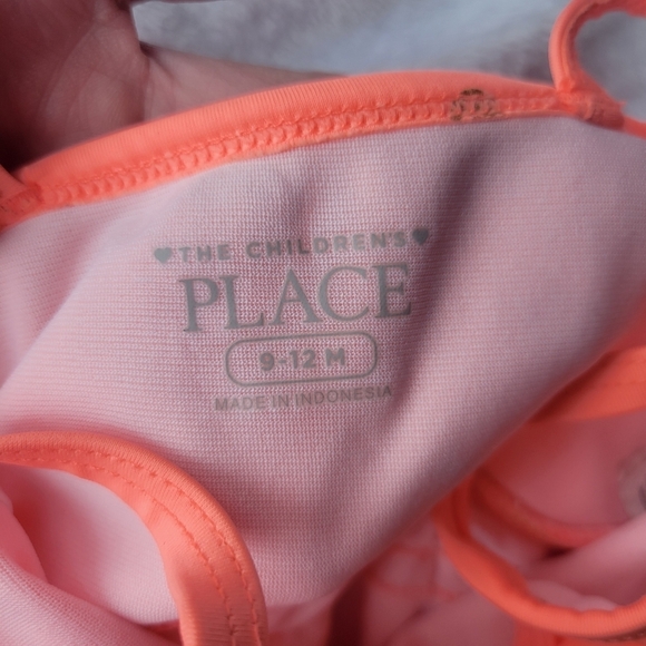 The children's place pineapple one piece ruffle baby swim suit 9-12 months - Picture 6 of 6